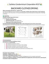 Backyard Clothes Drying Notice